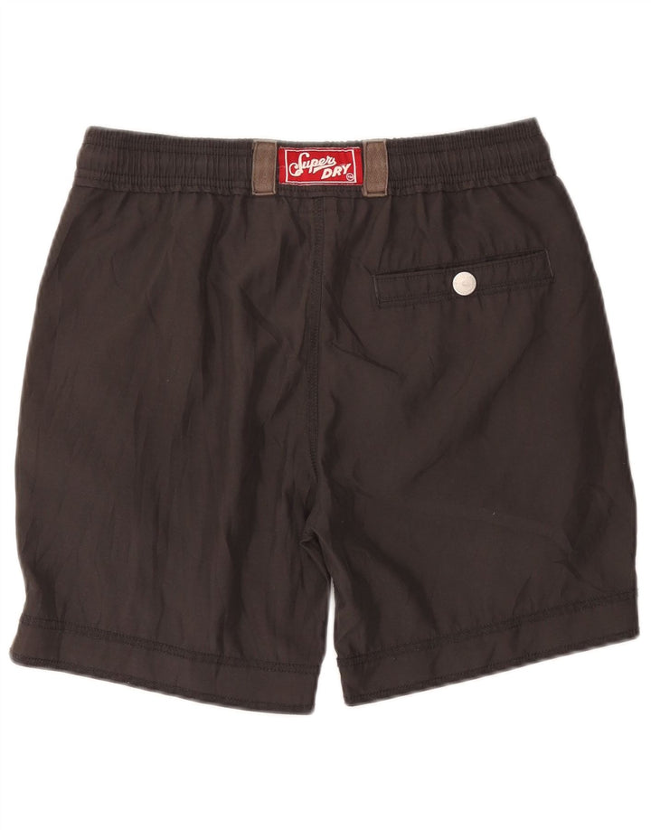 Superdry Mens Graphic Swimming Shorts Small  Grey Polyester
