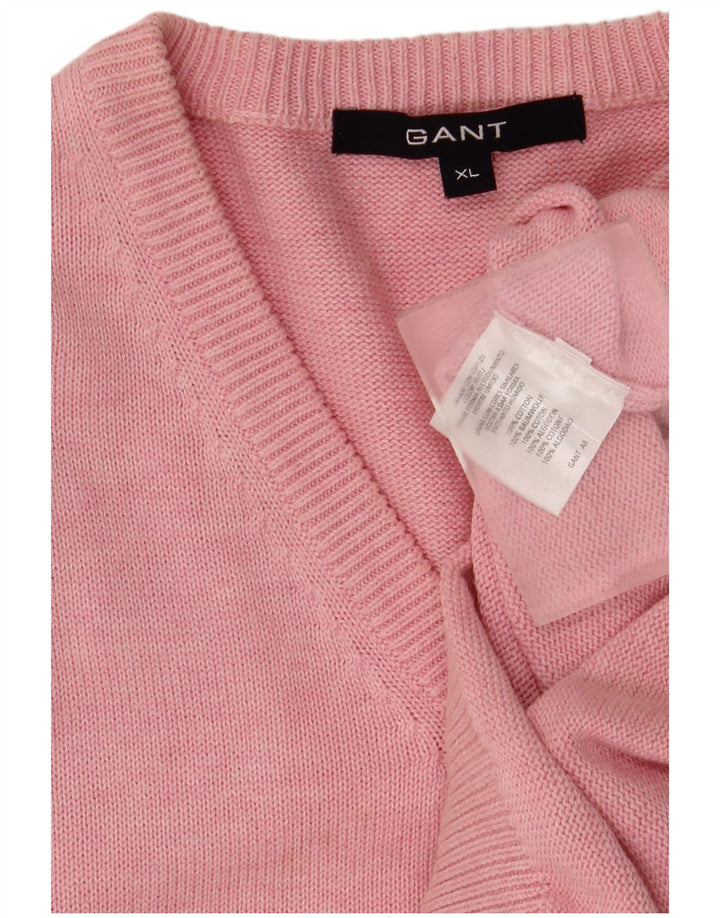 Gant Mens Vest Tank Top XL Pink Cotton