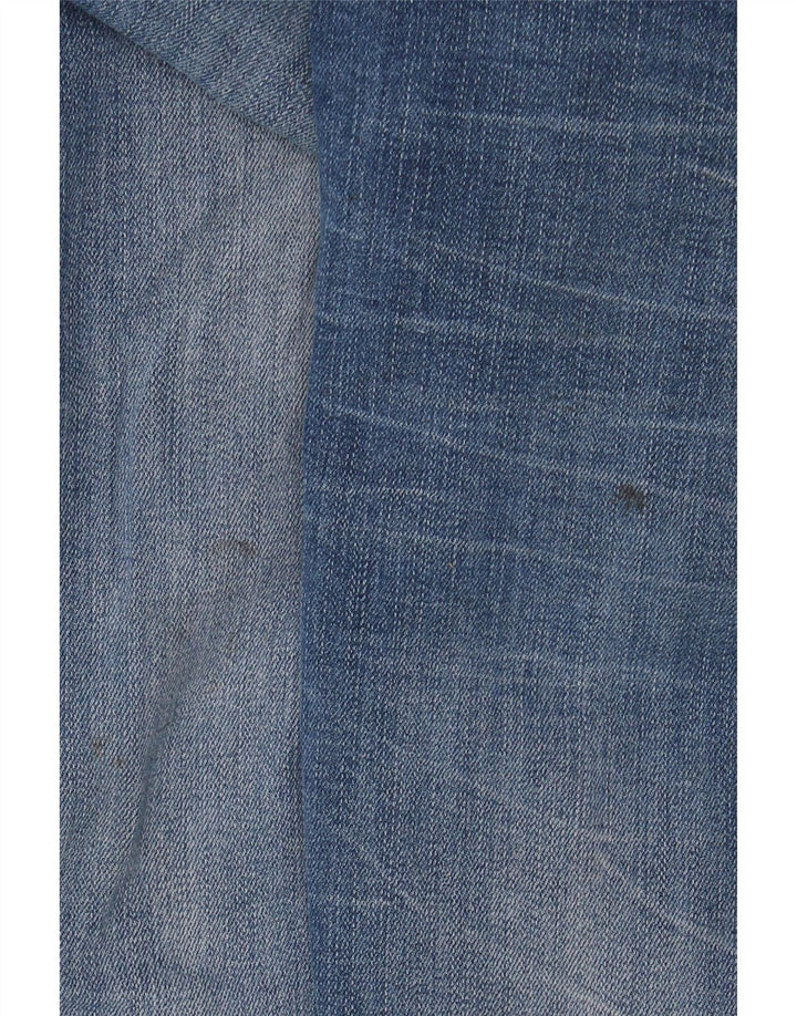 Armani Mens Straight Jeans W33 L34 Blue Cotton