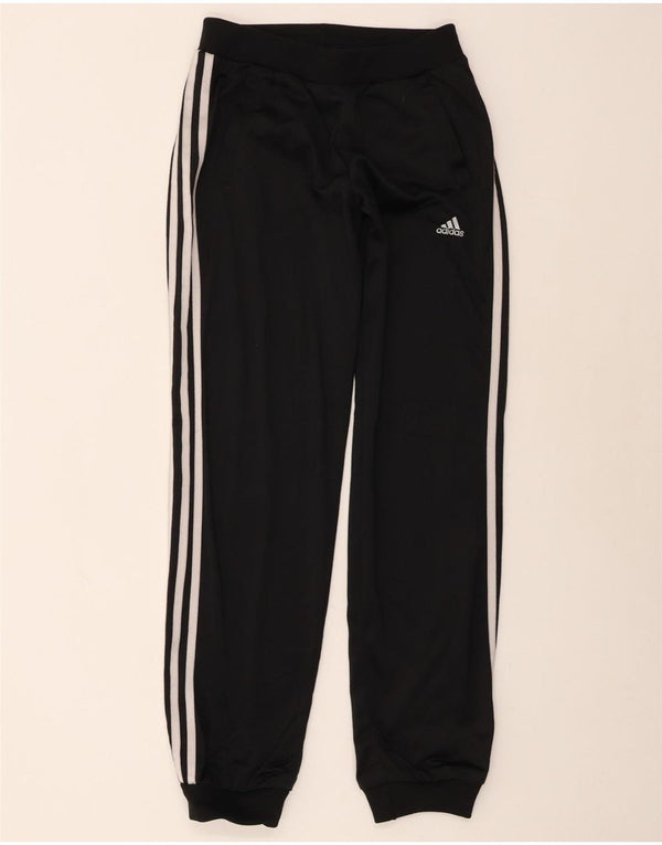 ADIDAS Womens Tracksuit Trousers Joggers UK 16 Large  Black Polyester