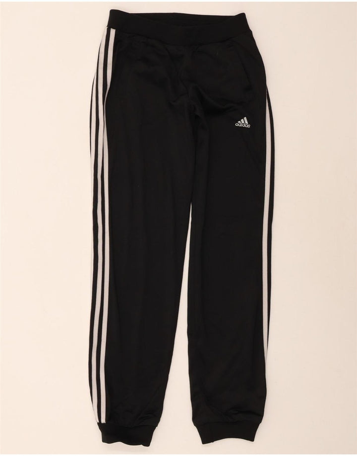 ADIDAS Womens Tracksuit Trousers Joggers UK 16 Large  Black Polyester