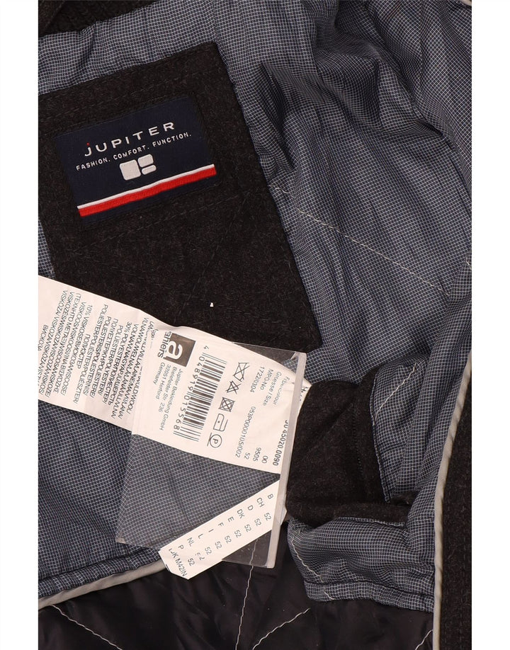 Jupiter Mens Overcoat UK 42 XL Grey Wool