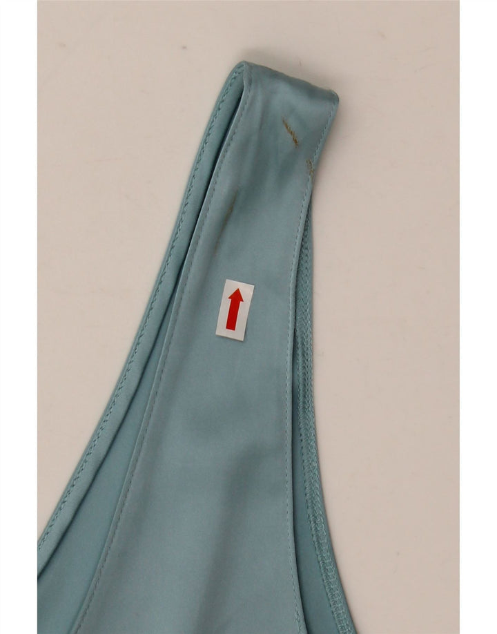 Zara Womens Crop Cami Top UK 14 Large Blue Polyester