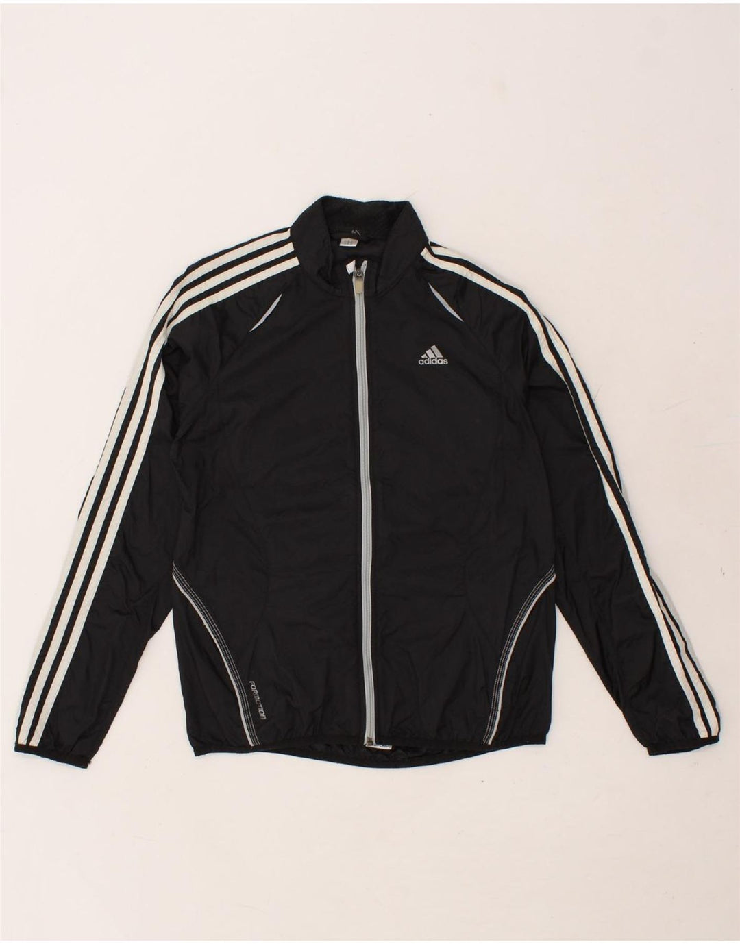 ADIDAS Boys Tracksuit Top Jacket 13-14 Years Black Polyester Vintage Adidas and Second-Hand Adidas from Messina Hembry 