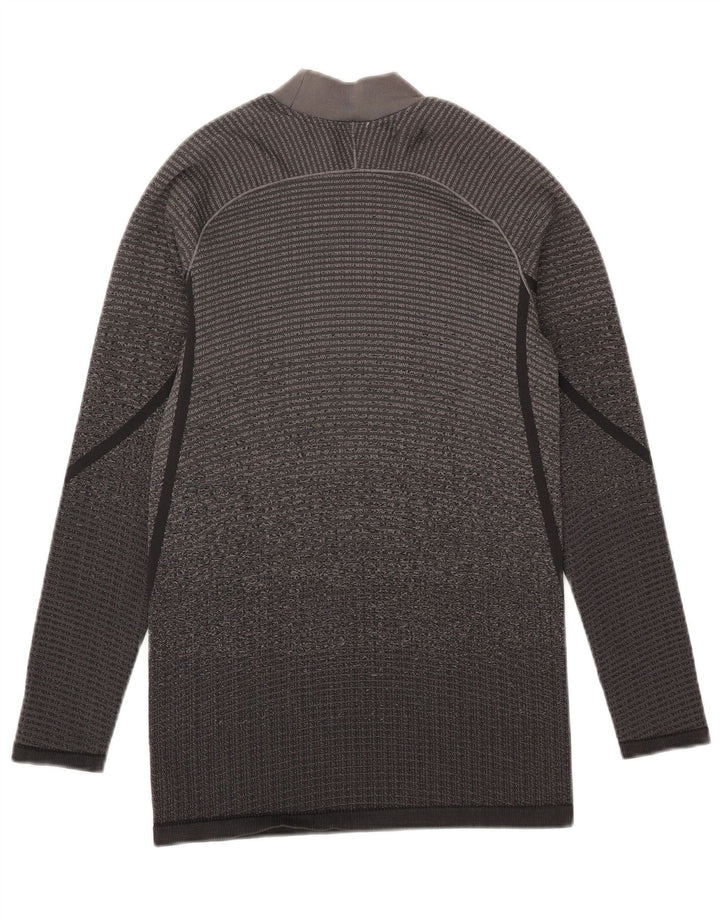 Adidas Mens Top Long Sleeve Medium Grey Polyester