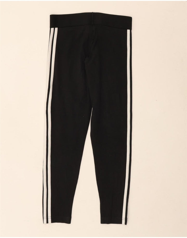 ADIDAS Womens Leggings UK 8/10 Small  Black Vintage Adidas and Second-Hand Adidas from Messina Hembry 
