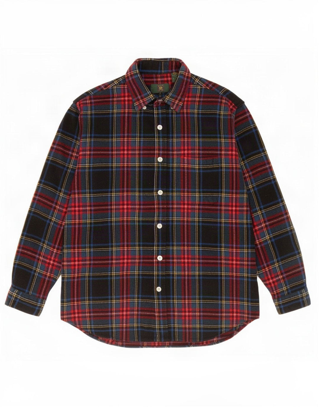 Club Room Mens Flannel Shirt Large Multicoloured Check Wool