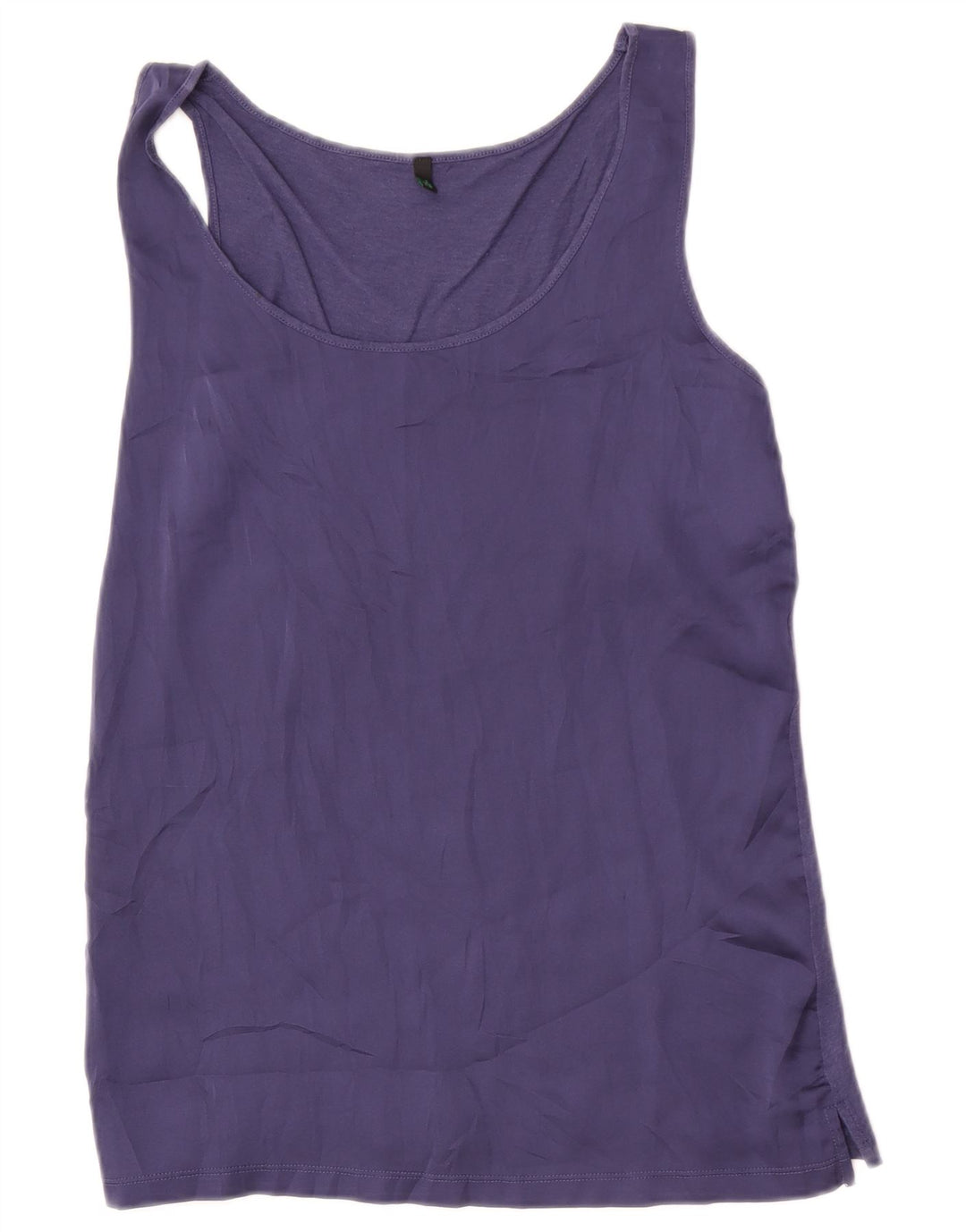 Benetton Womens Vest Top UK 12 Medium Purple Polyester