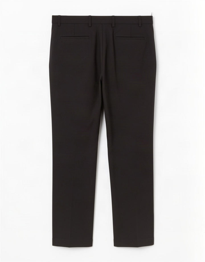 Marks & Spencer Mens Regular Fit Casual Trousers W44 L31 Black Polyester