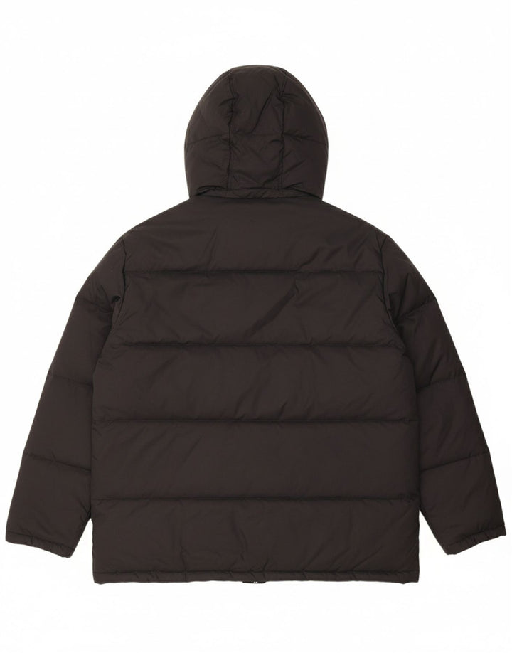 INVICTA Mens Hooded Padded Jacket UK 42 XL Black Polyester