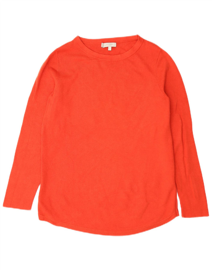 Hobbs Womens Oversized Top Long Sleeve UK 10 Small Orange