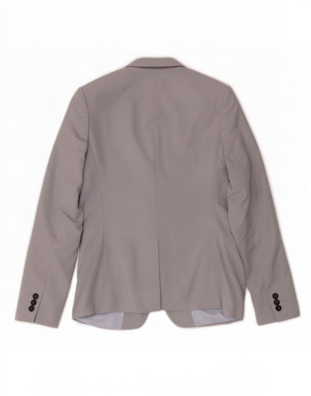 Topshop Womens 1 Button Blazer Jacket UK 8 Small Grey Polyester