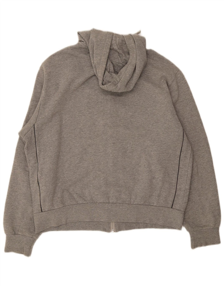 Lotto Mens Zip Hoodie Sweater XL Grey Cotton