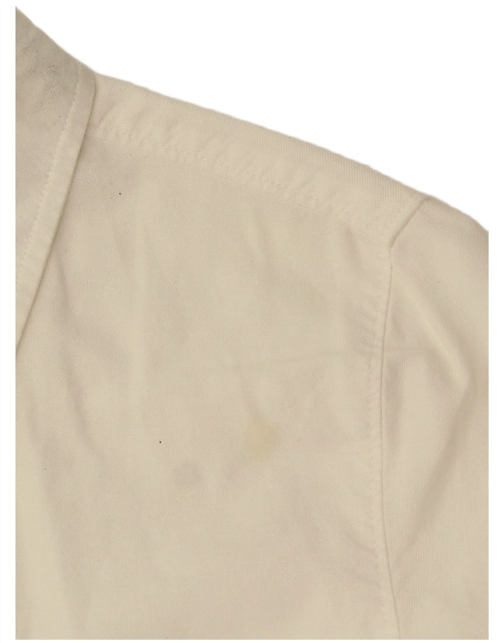 Tommy Hilfiger Womens Shirt US 6 Medium White Cotton