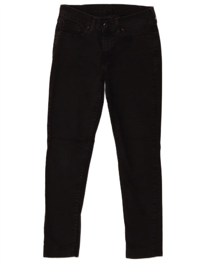 Levi's Womens Skinny Jeans W29 L27 Black Cotton