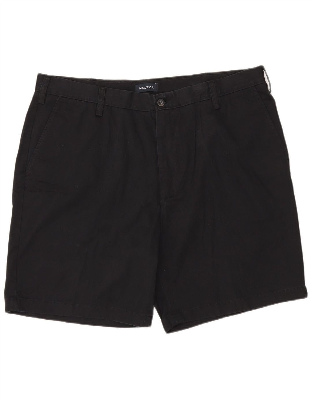 NAUTICA Mens Chino Shorts W40 XL Black Cotton