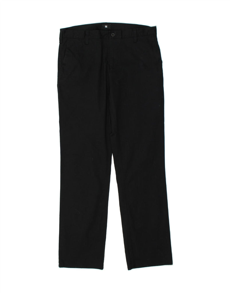 DC Mens Straight Chino Trousers W32 L32  Black Cotton | Vintage DC | Thrift | Second-Hand DC | Used Clothing | Messina Hembry 