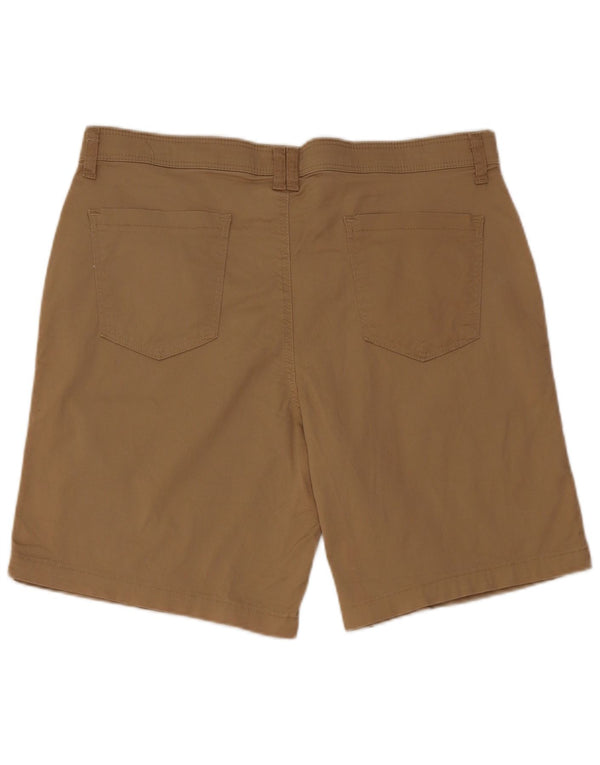 Lee Womens Riders Casual Shorts US 14 Large W34 Beige Cotton