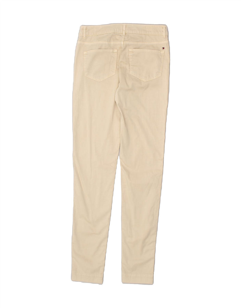 TOMMY HILFIGER Womens Skinny Casual Trousers US 2 XS W27 L32  Beige Cotton Vintage Tommy Hilfiger and Second-Hand Tommy Hilfiger from Messina Hembry 