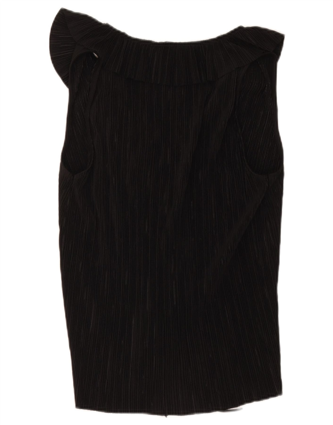 Zara Womens Sleeveless Blouse Top UK 12 Medium Black Polyester