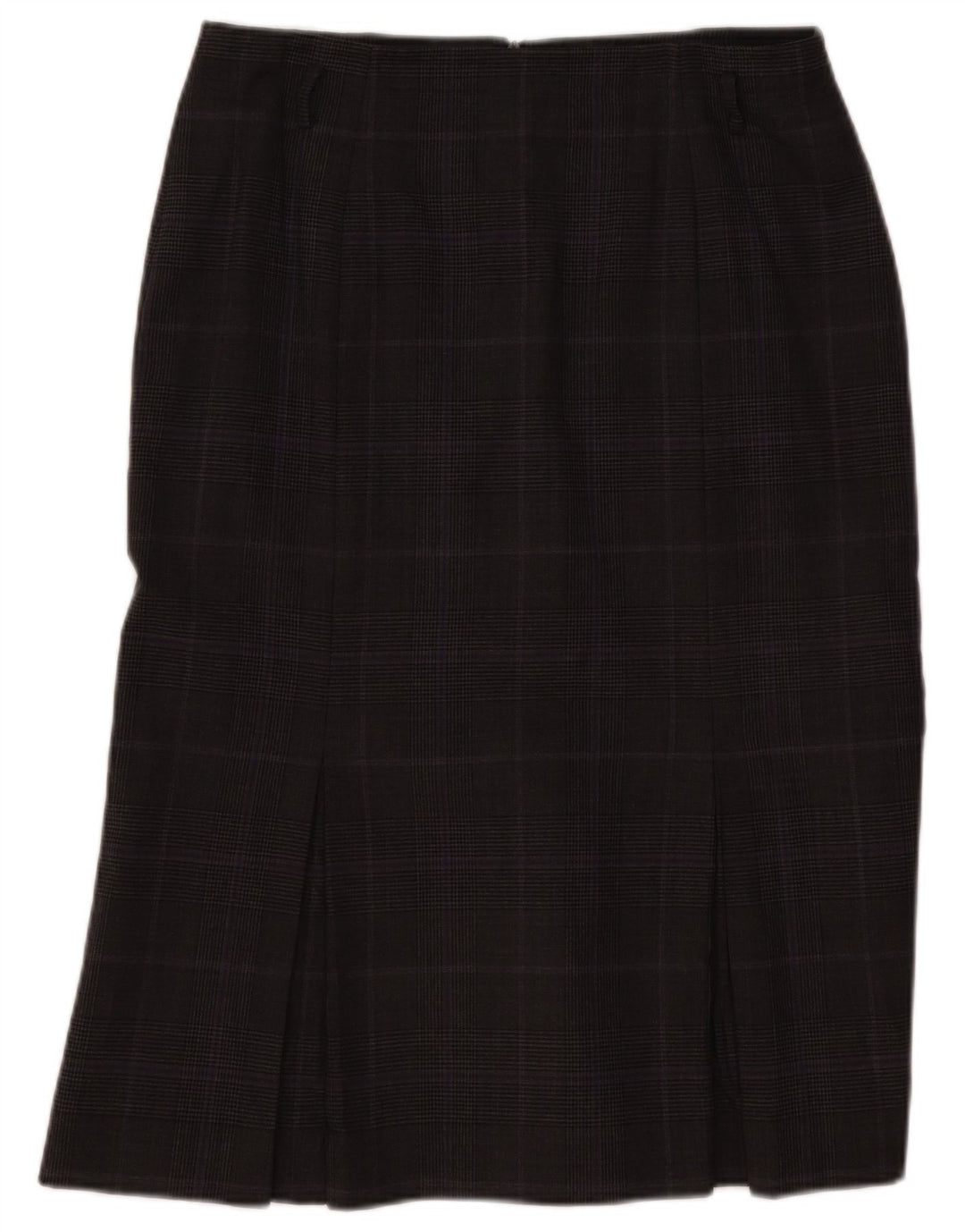 Hobbs Womens Mermaid Skirt UK 14 Large W33 Grey Check Wool