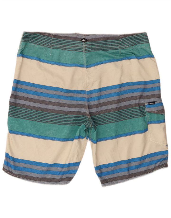 O'Neill Mens Swimming Shorts XL  Multicoloured Striped Polyester