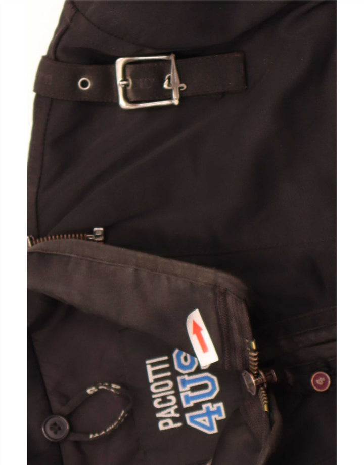 Cesare Paciotti 4US Mens Utility Jacket UK 40 Large Black Polyamide
