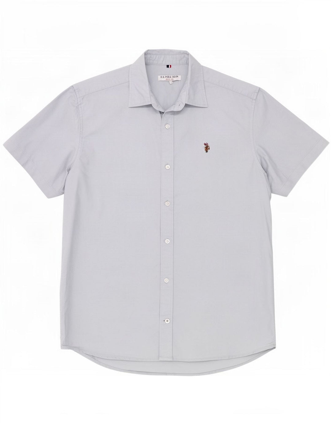 U.S. Polo Assn. Mens Short Sleeve Shirt Medium Blue Cotton
