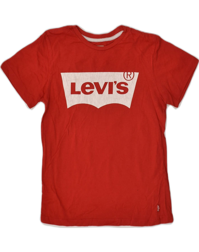 LEVI'S Boys Graphic T-Shirt Top 9-10 Years Red | Vintage Levi's | Thrift | Second-Hand Levi's | Used Clothing | Messina Hembry 