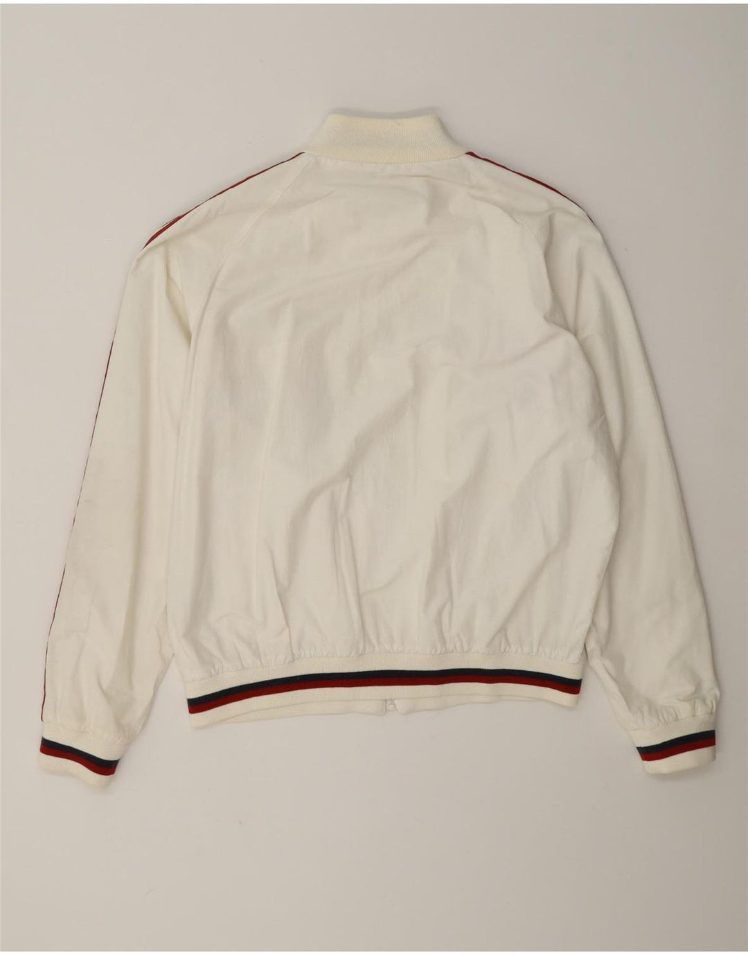 WPM Mens Wildcats Graphic Bomber Jacket UK 40 Large White Colourblock