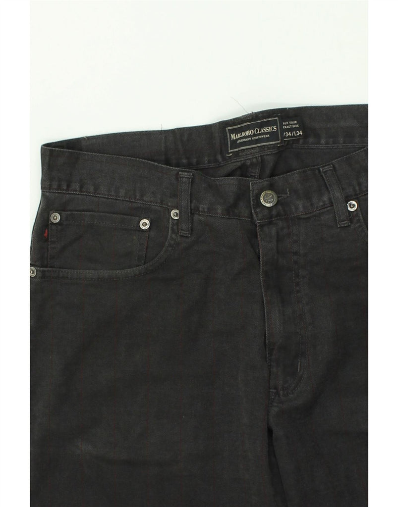 MARLBORO CLASSICS Mens Straight Jeans W34 L31  Grey Cotton | Vintage Marlboro Classics | Thrift | Second-Hand Marlboro Classics | Used Clothing | Messina Hembry 