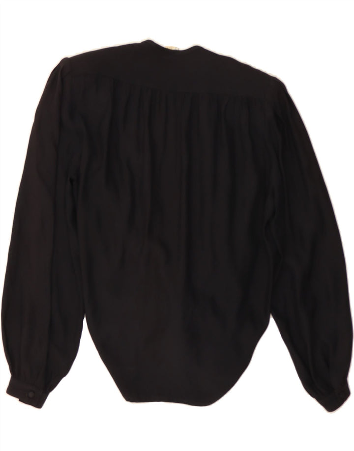 VINTAGE Womens Oversized Cardigan Top IT 44 Medium Black Acetate Vintage Vintage and Second-Hand Vintage from Messina Hembry 