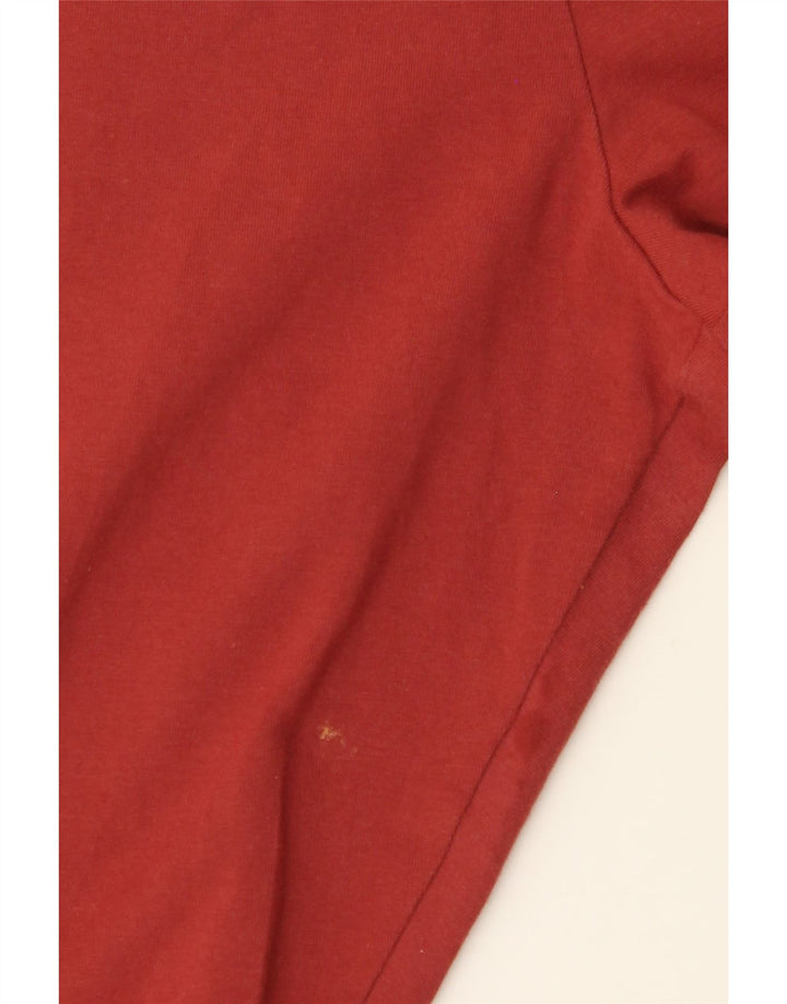 Adidas Womens Graphic Leggings UK 12 Medium Burgundy