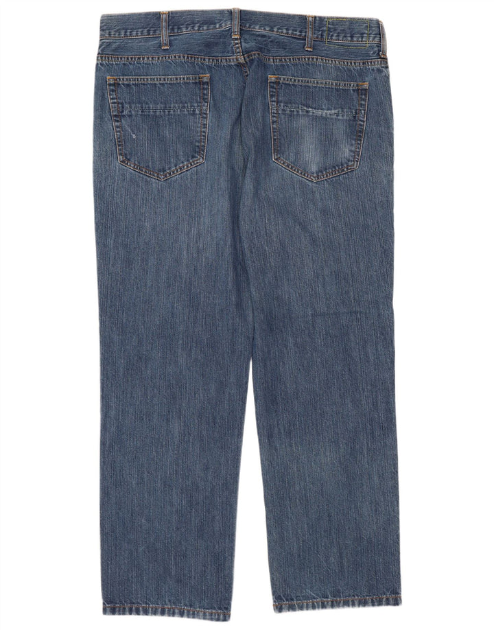 Dkny Mens Straight Jeans W38 L30 Blue Cotton