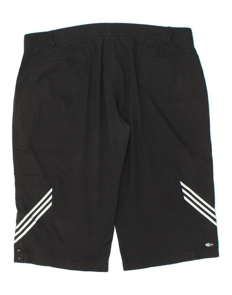 ADIDAS Womens Climalite Casual Shorts UK 22 3XL W42  Black Polyester Vintage Adidas and Second-Hand Adidas from Messina Hembry 