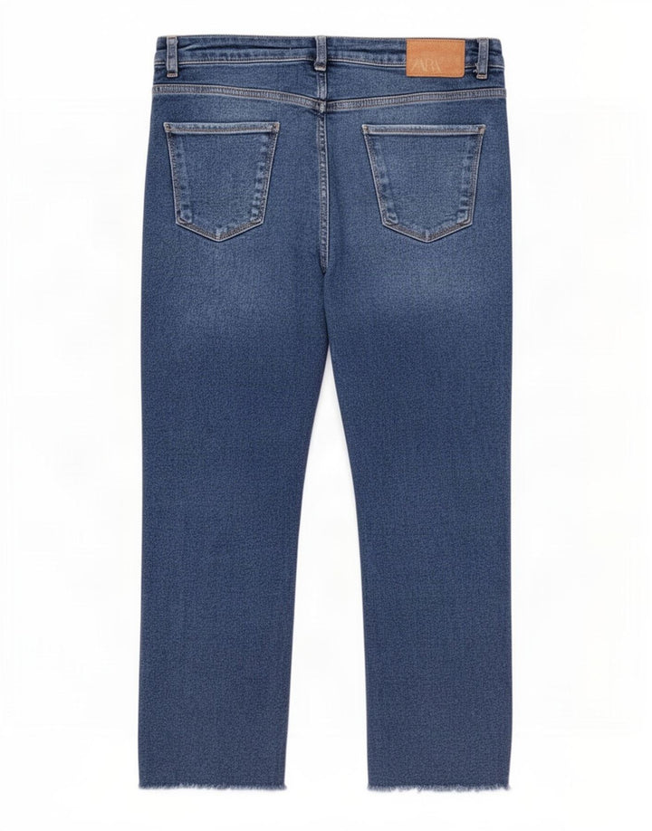 Zara Womens Straight Jeans EU 40 Medium W30 L26 Blue