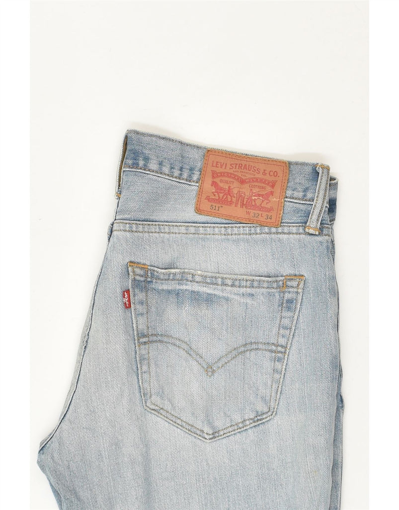 LEVI'S Mens 511 Straight Jeans W32 L34 Blue Cotton | Vintage Levi's | Thrift | Second-Hand Levi's | Used Clothing | Messina Hembry 