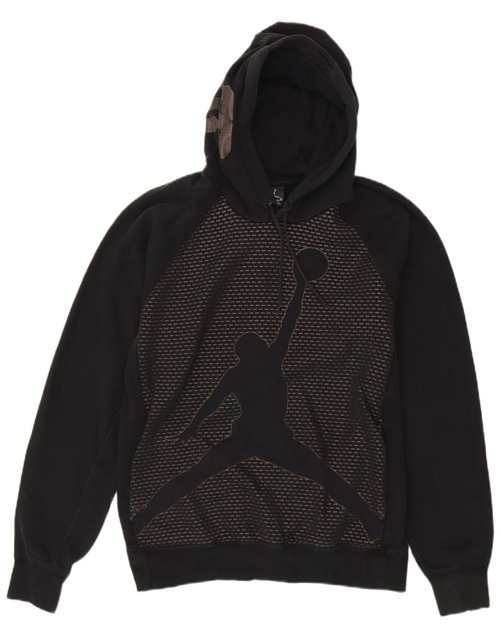 Jordan Mens Graphic Hoodie Jumper Medium Black Cotton