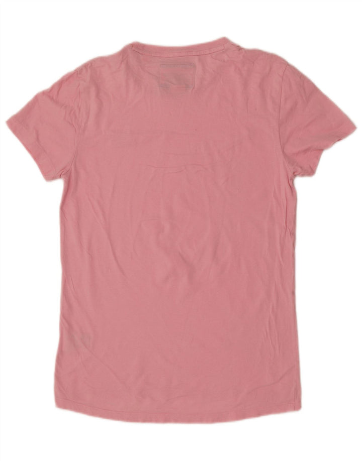 Superdry Mens T-Shirt Top Small Pink