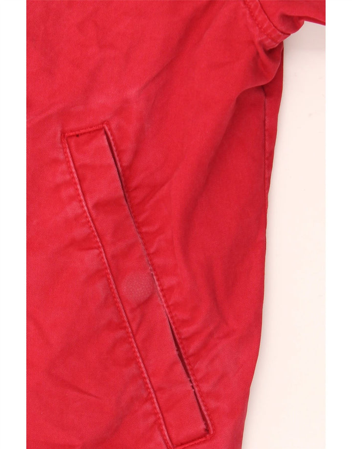 Gant Mens Bomber Jacket UK 36 Small Red Colourblock Cotton