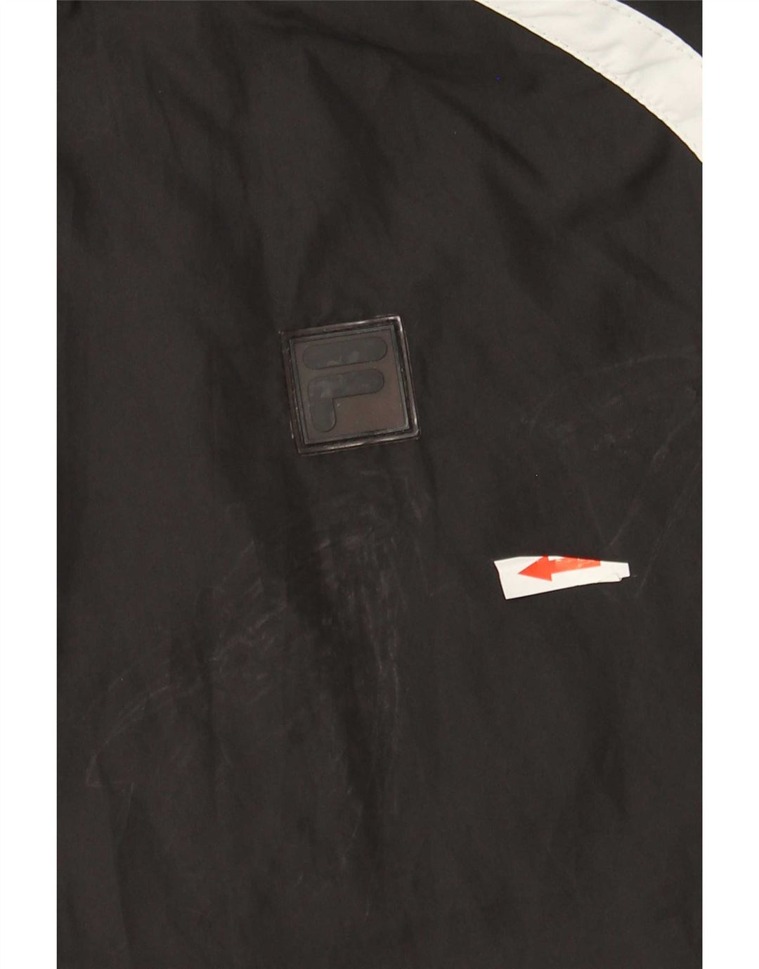 Fila Mens Bomber Jacket UK 40 Large Black Colourblock Polyester