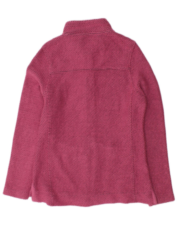 Weird Fish Womens Cardigan Sweater UK 10 Small Pink Cotton