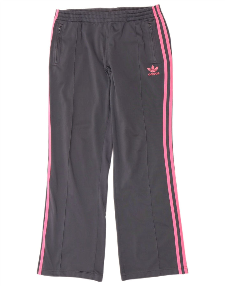 Adidas Womens Tracksuit Trousers EU 40 Medium  Grey Polyester