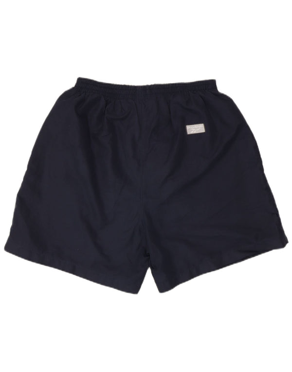 Reebok Mens Sport Shorts Small Navy Blue Polyester