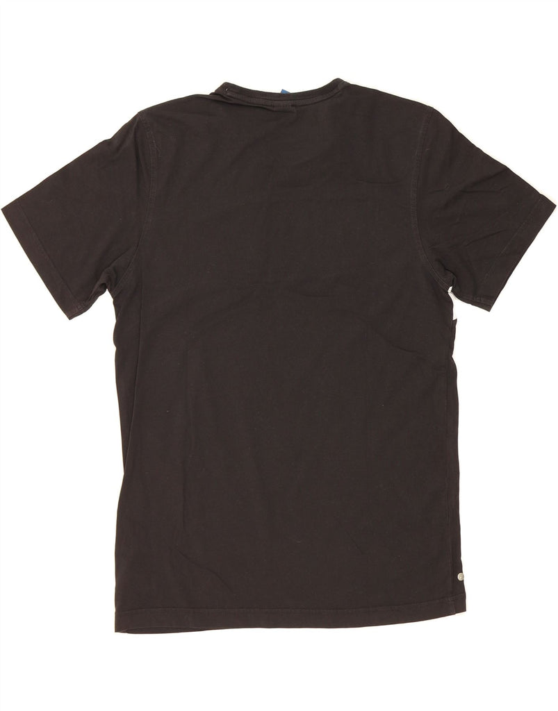 REEBOK Mens Graphic T-Shirt Top Medium Black Colourblock Cotton Vintage Reebok and Second-Hand Reebok from Messina Hembry 