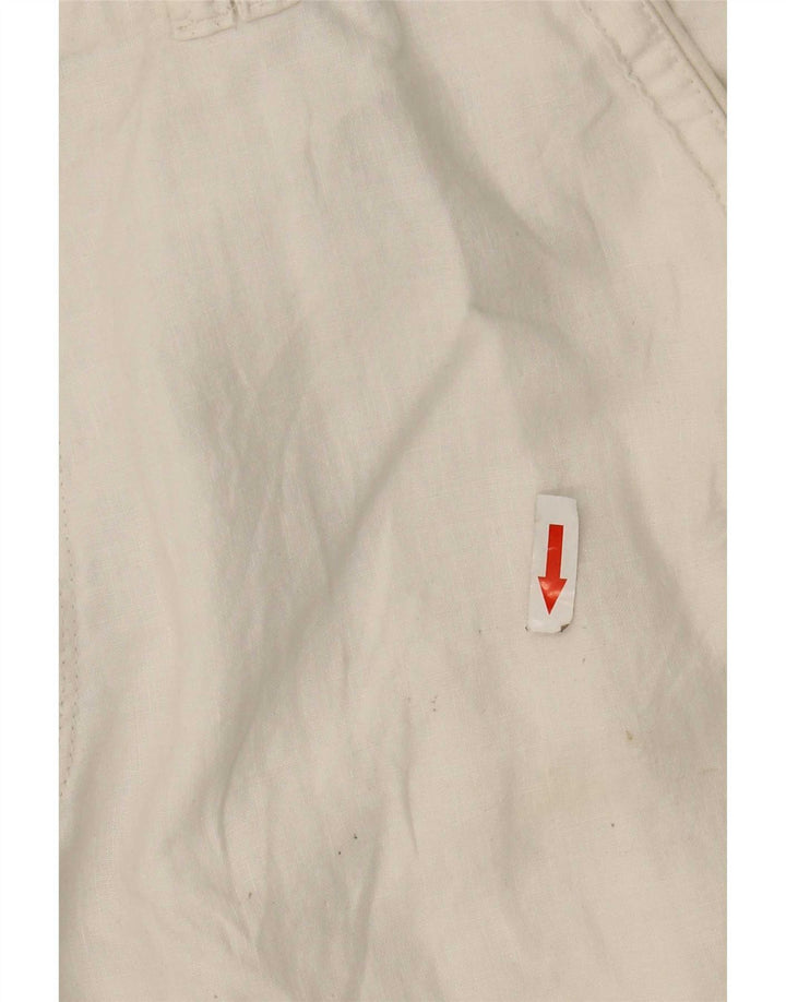 Marks & Spencer Mens Chino Shorts XL W38 White Linen
