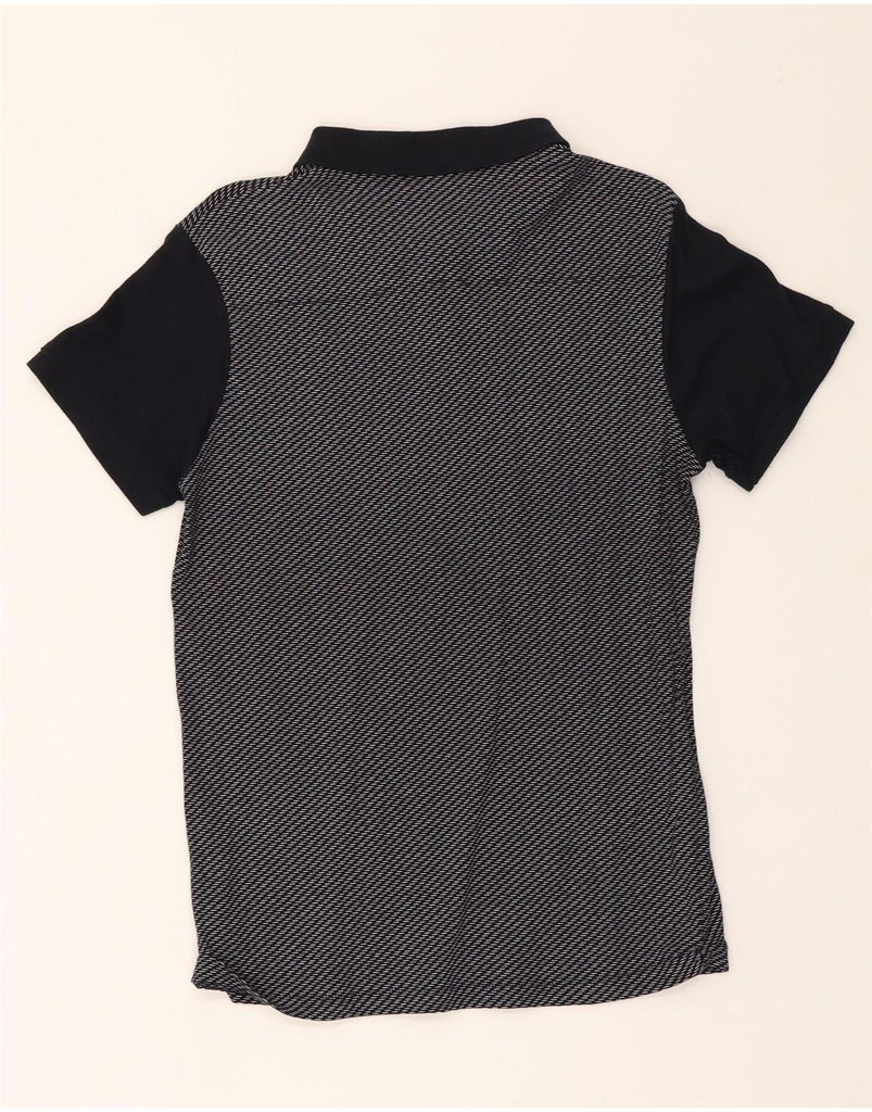 FRENCH CONNECTION Mens Polo Shirt Medium Black Colourblock Cotton Vintage French Connection and Second-Hand French Connection from Messina Hembry 