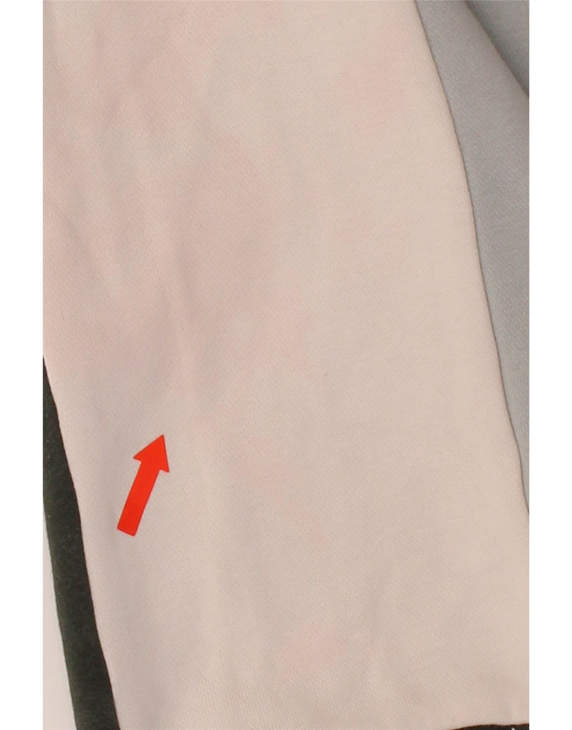 NIKE Mens Graphic Hoodie Jumper Medium Black Colourblock Cotton Vintage Nike and Second-Hand Nike from Messina Hembry 