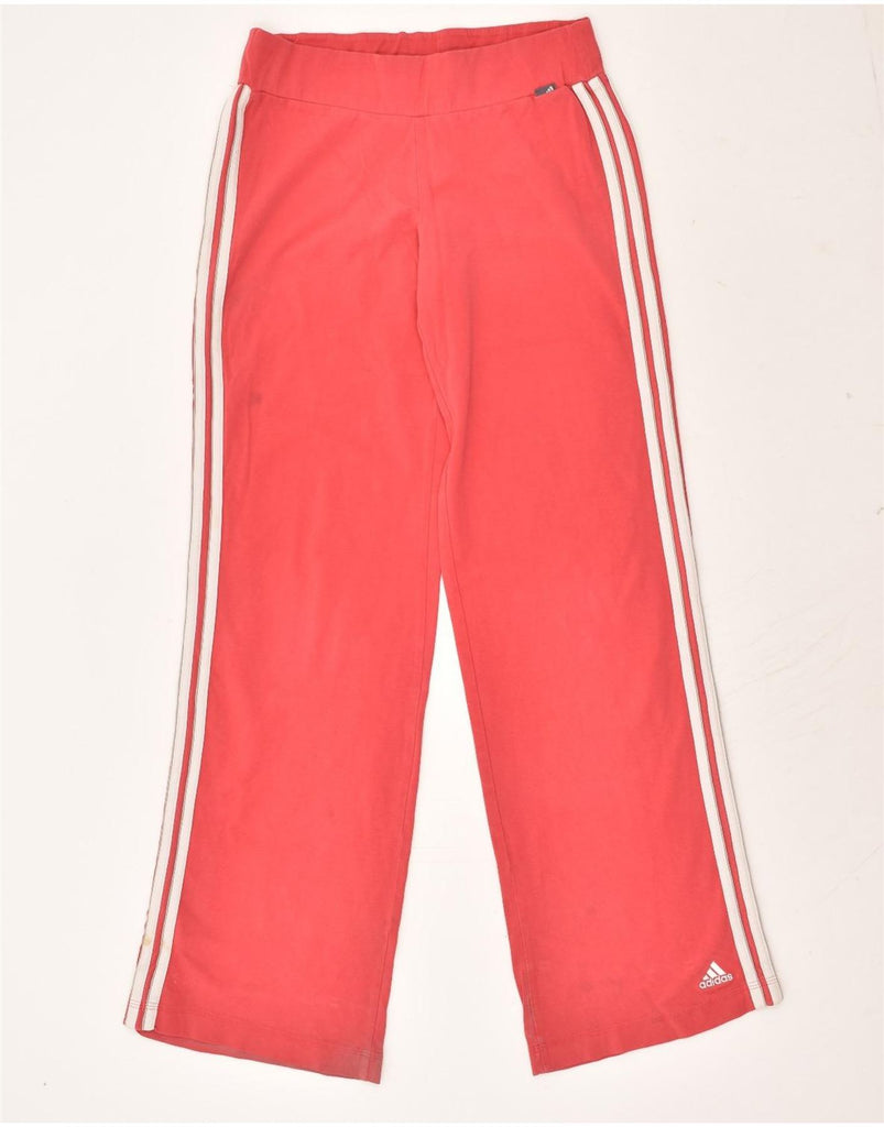 ADIDAS Womens Tracksuit Trousers UK 12 Medium Pink Cotton | Vintage Adidas | Thrift | Second-Hand Adidas | Used Clothing | Messina Hembry 