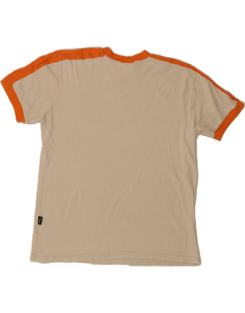 PUMA Womens Graphic T-Shirt Top UK 20 2XL White Colourblock Cotton Vintage Puma and Second-Hand Puma from Messina Hembry 
